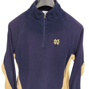 Notre Dame Fighting Irish Hooded Sweatshirt Mens Size Medium Embroidered Gold